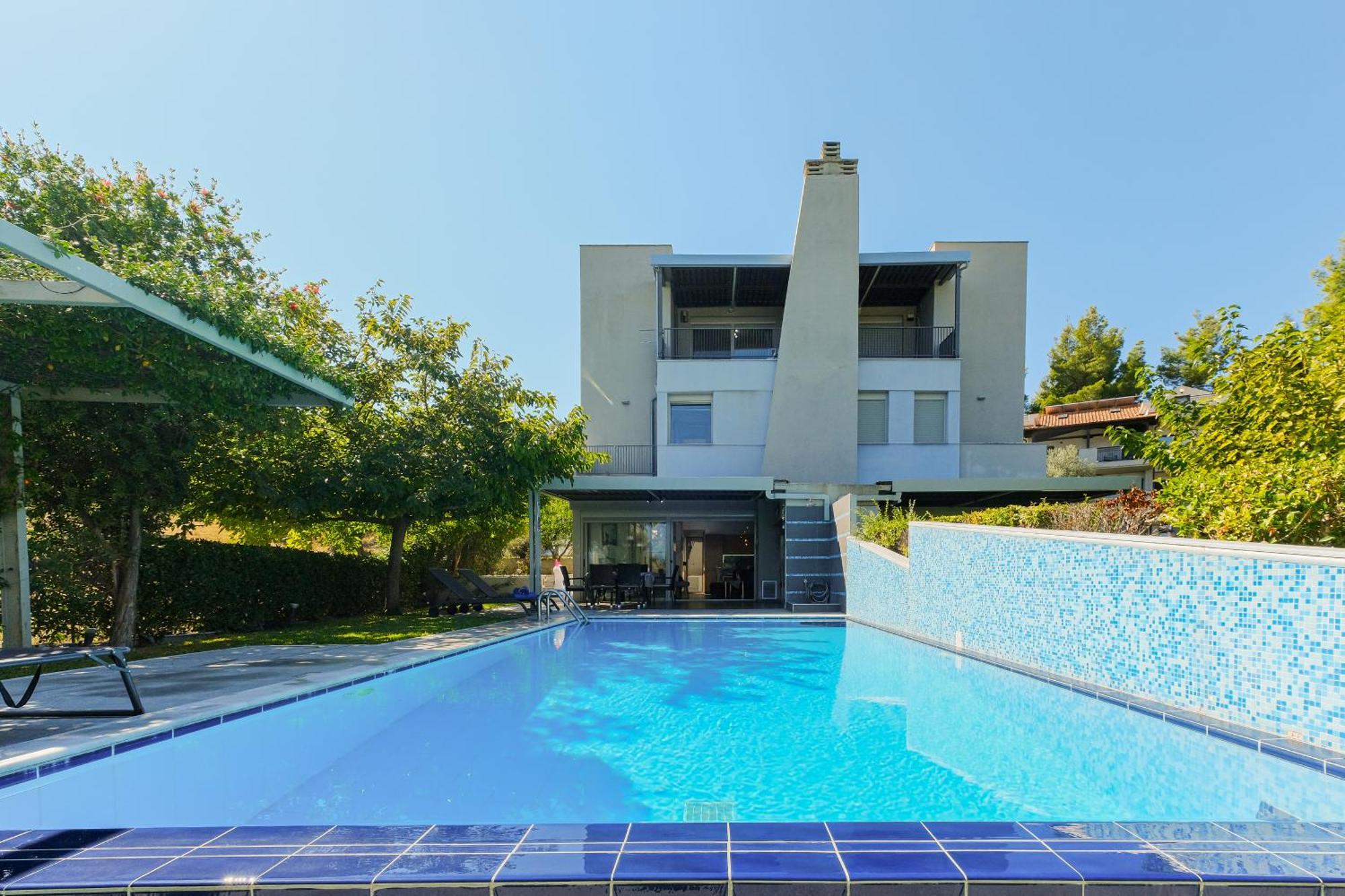 Deluxe Chrousso Pool Villa Paliouri Exterior photo